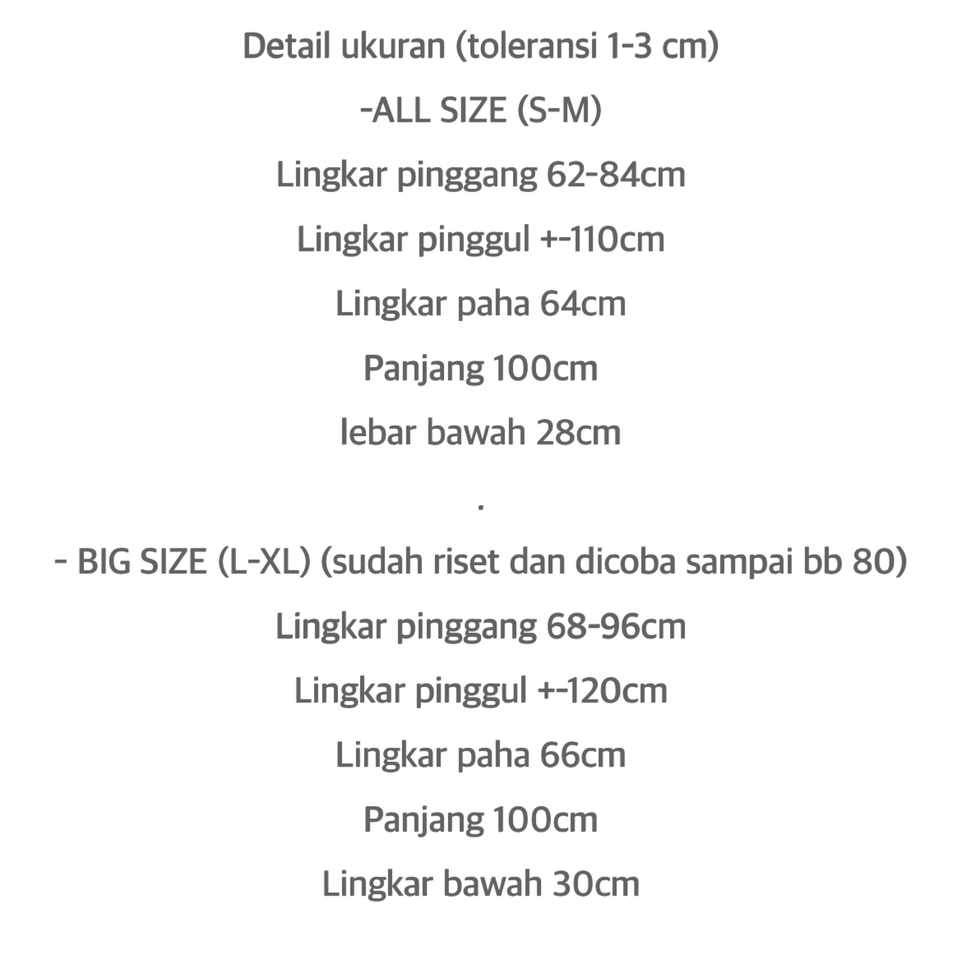 MISSIE - Clearance Sale #2 Shasi loose pants - Celana kulot wanita Karet Panjang Twill Lembut