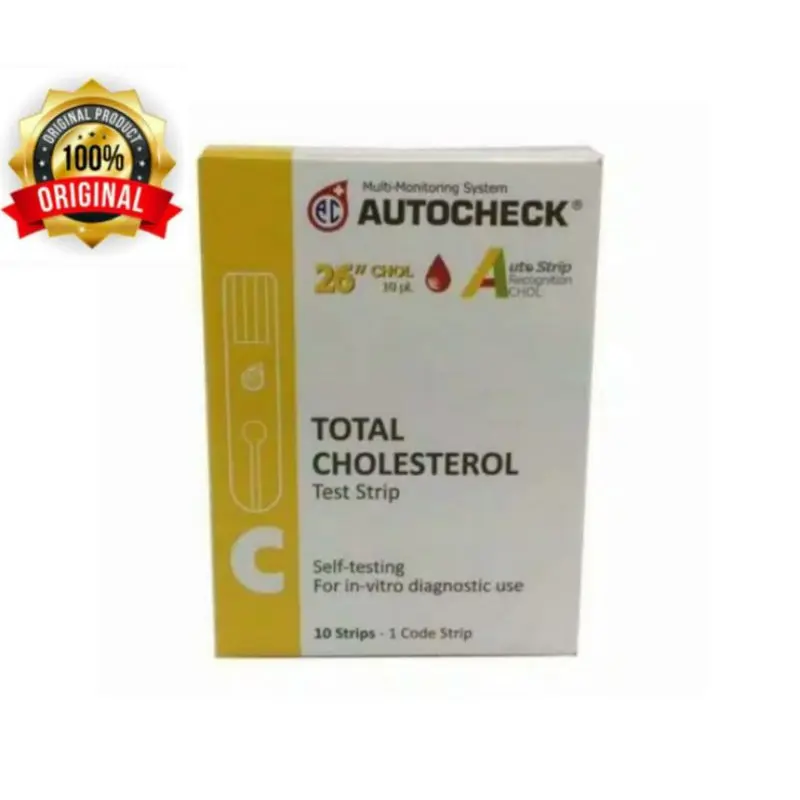 STRIP AUTOCHECK Cholestrol/kolestrol Stik - isi 10 strips 0