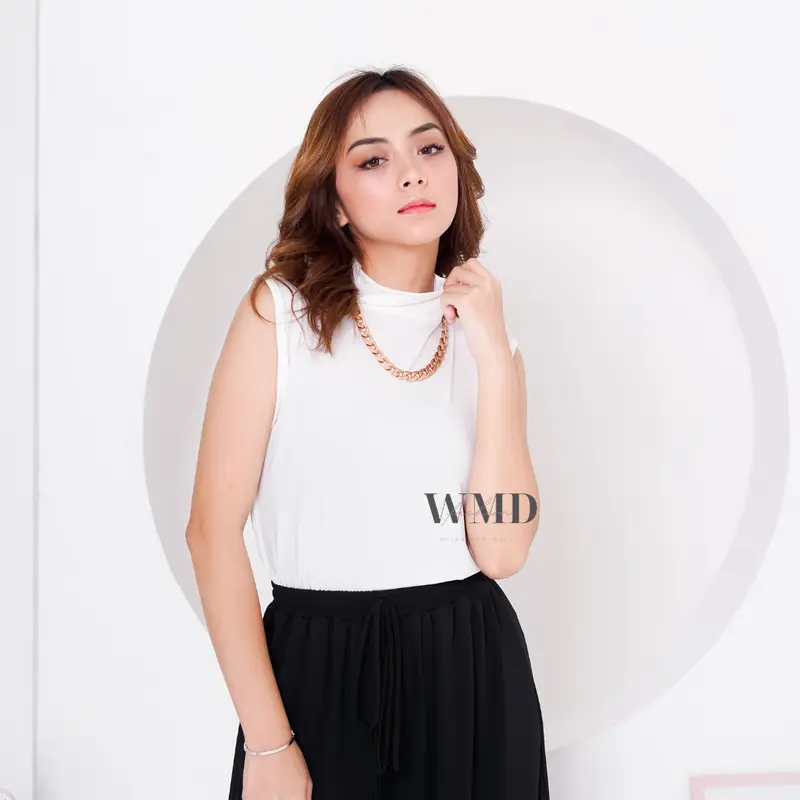 Manset Kutung (High Neck) ukuran All Size atasan stretch tank singlet wanita dalaman fit nyaman 2