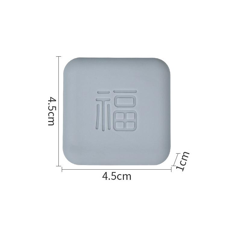 Chinese Fu Door Stopper Silicone Anti-Collision Toilet Bumper Wall Protector Pad 3