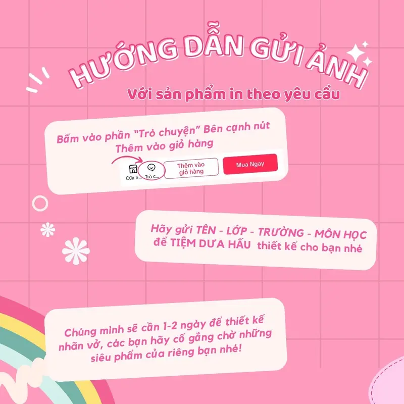 Set nhãn vở Lưu Gia Lương có dán được 2