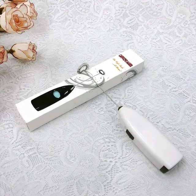 Mixer Portable - Mini Hand Mixer Elektrik Alat Pengaduk Kopi, Dalgonal, Pengocok Telur dan Krim alat pengaduk pop es 6