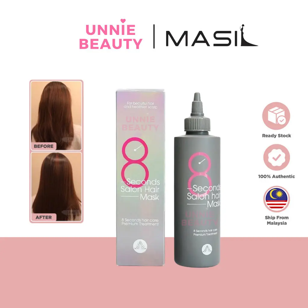 MASIL 8 Seconds Salon Hair Mask 200ml Hair Care Soft Smooth Conditioner Haircare Shampoo Traditional Comfort Cleanser