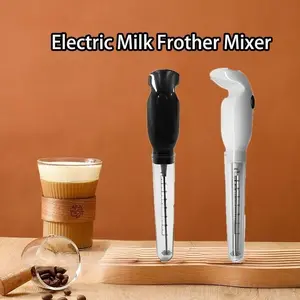 Electric Milk Frother Mixer Minuman Frappe Powder Alat Pengaduk Kopi Handheld Milk Frother Pengaduk Minuman Blender Genggam