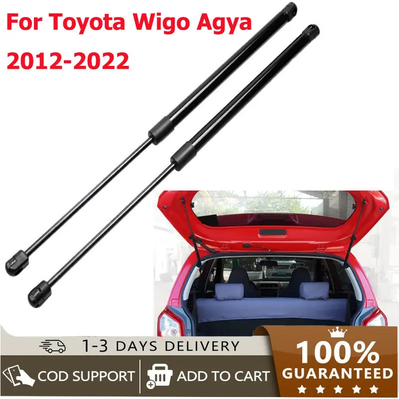 [Hot Sale]1Pair Back Door Stay Gas Struts Toyota Wigo 2012-2022 Rear ...