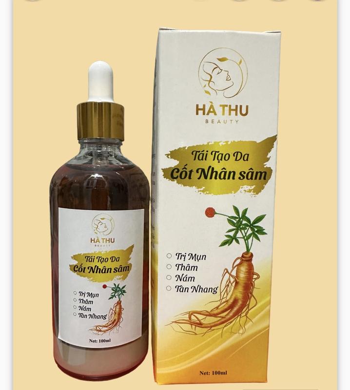Thảo dược cốt nhân sâm tái tạo da mua số lượng 2 chai tặng 1 bột rửa mặt Skincare Làm Đẹp Da Đường