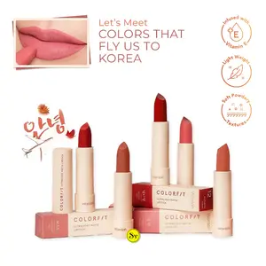 Makeup Wardah Colorfit Ultralight Matte Lipstick untuk Wanita dan Remaja New Korean Limited Edition Tahan Lama Pigmentasi Tinggi