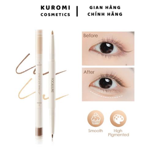 Bút kẻ highlight bọng mắt Focallure 2 trong 1 tạo khối mũi sống mũi cao dễ kẻ gel kẻ mịn không kem không trôi dễ tán Cosmetic Trang Điểm