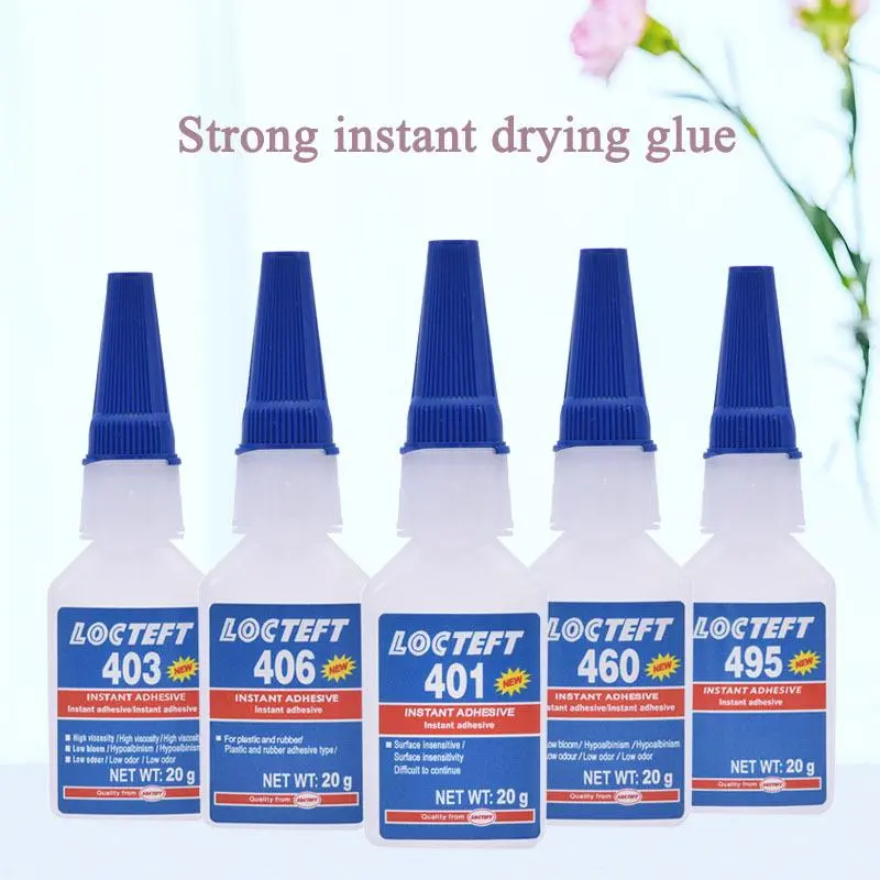 Keo khô tức thì, 20g, Không màu và trong suốt, Kim loại linh hoạt, Nhựa, Vật liệu đàn hồi, Thích hợp cho PVC 401 / 403 / 460 / 495 / 496 / 406glue 1