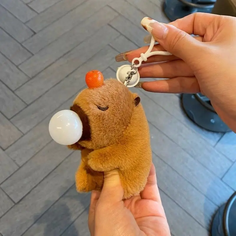 Đồ Chơi Bóp Búp Bê Bong Bóng, Kapitupu, Đồ Chơi Nhồi Bông Mặt Dây Chuyền Chuột Lang Nước, Kêu Cót Két, Thích Hợp Làm Quà Tặng Học Sinh