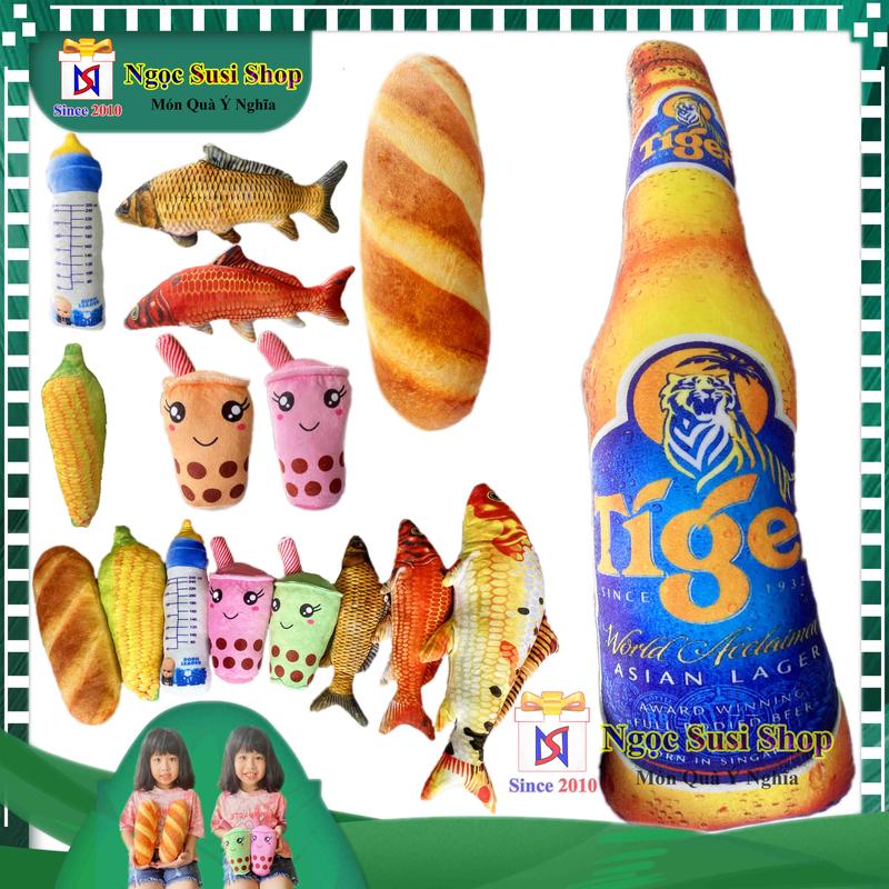Product Introduction of THÚ NHỒI BÔNG 3D BÁNH MÌ TRÀ SỮA BÌNH SỮA TRÁI BẮP SIZE NHÍ CHO BÉ - GẤU BÔNG 3D SIZE NHÍ Thú Bông Đồ Chơi Toy Phát Nhạc 50