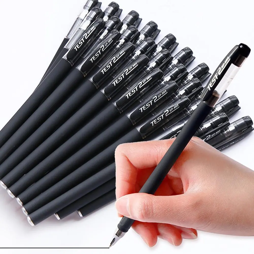 Bút Bi Lăn Màu Đen 0.5Mm, 1 Cái, Bút Ký Kinh Doanh Cho Kỳ Thi Học Sinh, Trường Học Và Văn Phòng