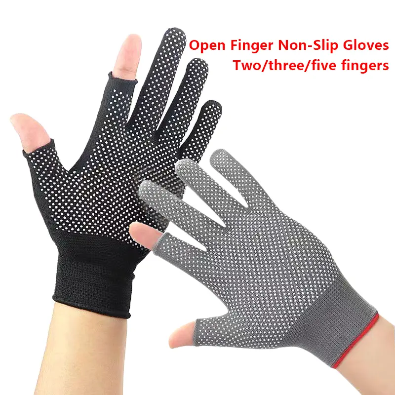Găng Tay Câu Cá, Chất Liệu Nylon, Chống Trượt, Có Hai / Ba / Nửa Ngón Tay, Găng Tay Phân Phối, Thích Hợp Cho Các Hoạt Động Câu Cá Và Thể Thao Ngoài Trời, Thoáng Khí, Lý Tưởng Để Câu Cá