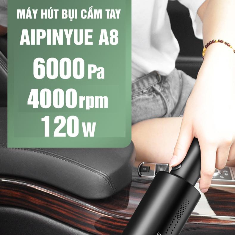 Máy hút bụi cầm tay không dây A8 cho xe hơi, ô tô – 120W 4
