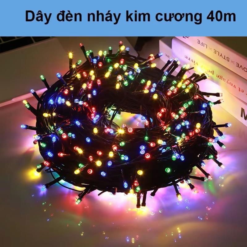 Combo 2 dây đèn Led nháy đa sắc trang trí ngoài trời , chống nước phích cam…