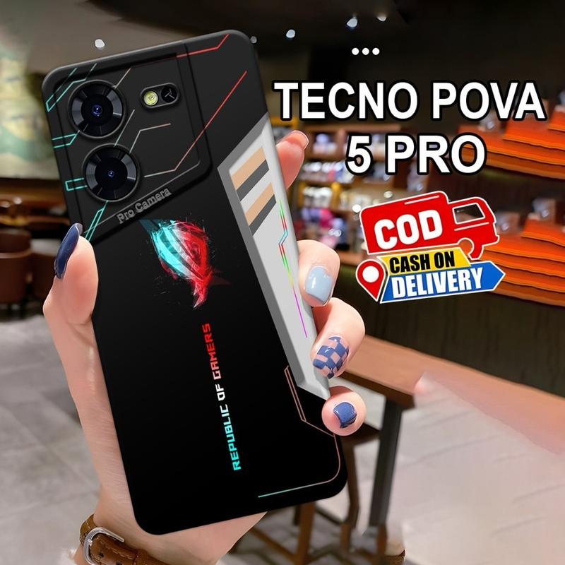 Softcase Tecno Pova 5, Pova 5 Pro Terbaru Motif Cover ROG Gaming Case Anti Slip Casing ROG Keren Softcase Tecno Pova Silikon Tpu Pro Camera Kesing Tecno Terbaru Cover Handphone Pelindung Hp Tecno Airo Case Bisa COD BAYAR DITEMPAT 6