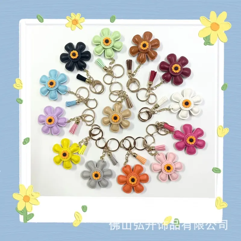 Charm hoa nhuỵ vàng MÓC TREO túi xách -PK02 0