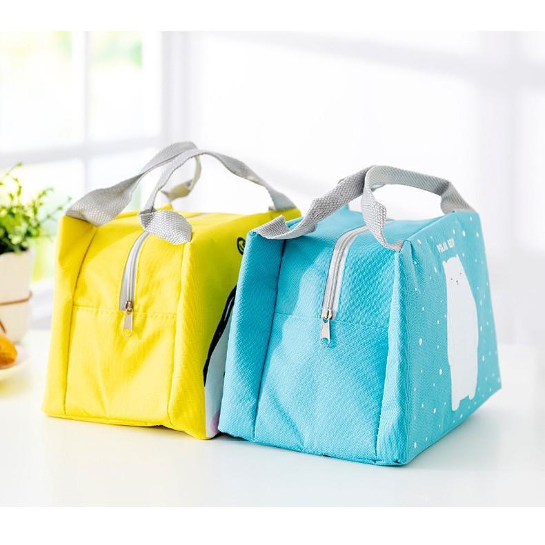 Tas Bekal Karakter Lunch Bag Cooler Tas Bekal Alumunium Motif Makanan 2