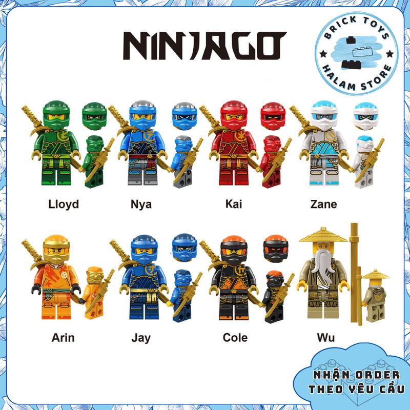 Đồ chơi lắp ráp bộ sưu tập 8 mô hình nhân vật minifigures Ninjago Dragons Rising phần 2