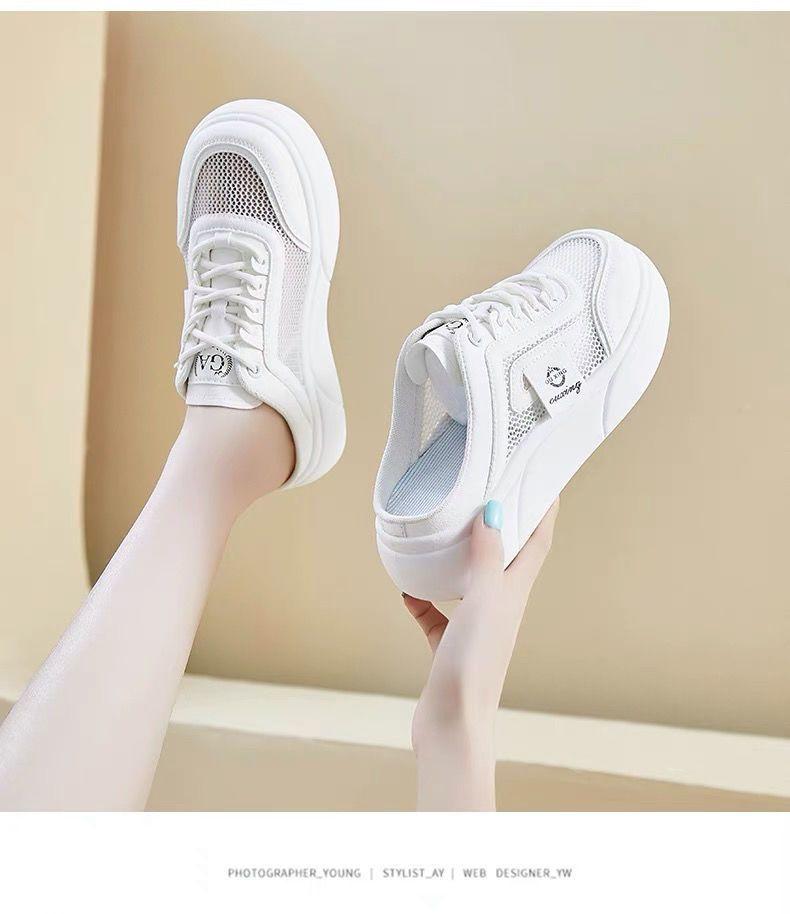 Product Introduction of Dép Lười Nửa, Da Thật Mềm, Dành Cho Phụ Nữ Mang Thai, Giày Lưới Khoét Lỗ Giày Trượt ván Thể Thao Lưới Thoáng Khí, Mùa Hè 2024 Hàng Mới Về 19
