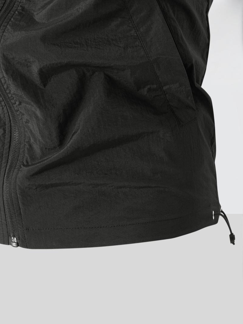 Product Introduction of Men's Solid Color Detachable Hooded Vest Jacket, Regular Fit Casual Sleeveless Zip Up Waistcoat for Summer, Fashion Men's Clothes for Daily Wear, Tops 4