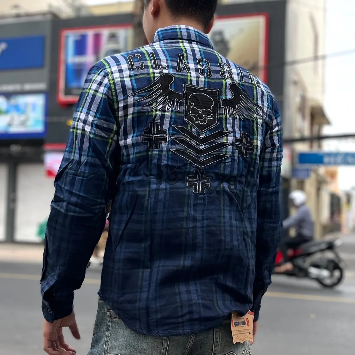 Áo sơ mi nam tay dài Classic chính hãng mẫu 79