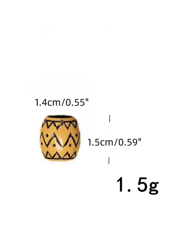 20pcs Boho Style Hollow Out Design Beaded Hair Ring, Hair Jewelry For Women & Girls, Braid Hair Accessory 2