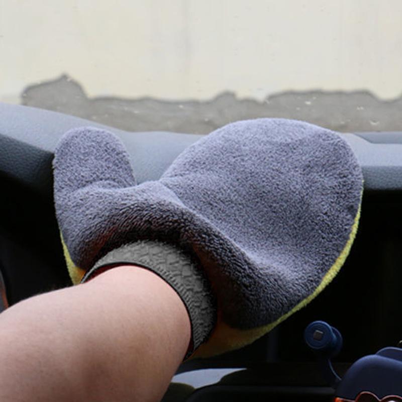 Car Wash Mitt Microfiber Chenille Gloves Thick Car Cleaning Mitt Wax Detailing Brush Auto Care Golves Towel 6