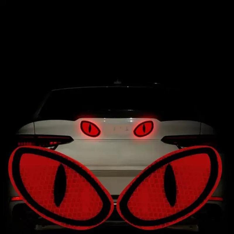 2PCS Safety Eyes Styling Car Reflective Sticker Car Decorate Sticker 1