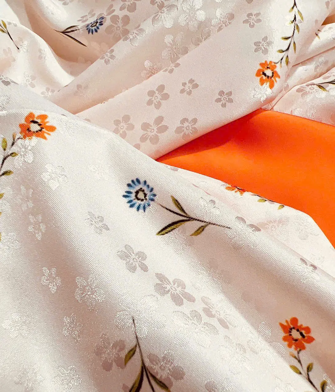 VẢI MAY ÁO DÀI mẫu hoa đều áo xinh xắn dễ thương làm đồng phục hoặc tặng cô giáo
