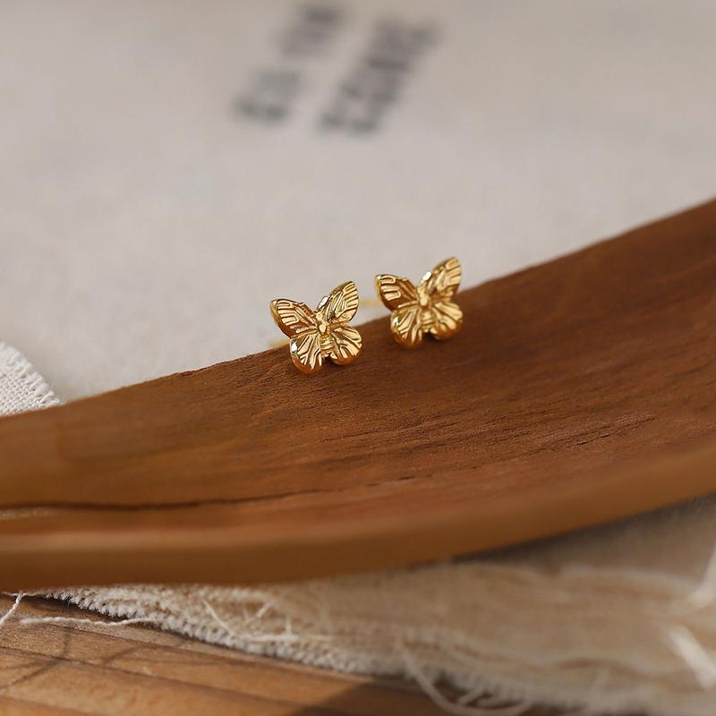 Product Introduction of Non Fading Titanium Steel Earrings, Women'S Agile Butterfly Ins, Fengsen Series Original Commuting Exquisite Earrings,Durable Titanium Steel Butterfly Earrings for Women,Stylish Fengsen Series Butterfly Earrings,Exquisite Butterfly Ins Earrings for Women 0