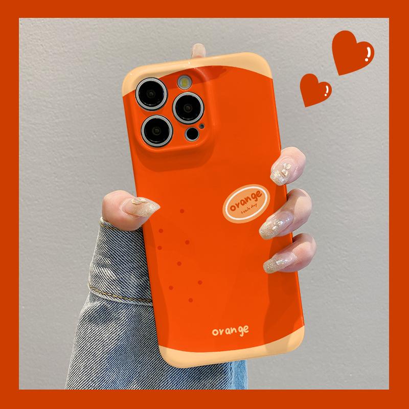 เคสโทรศัพท์ฟิล์มส้ม ดีไซน์น่ารัก เข้ากันได้กับ OPPO A3PRO, A38, A55, A58, A60, A74, A78, C61, C63, C