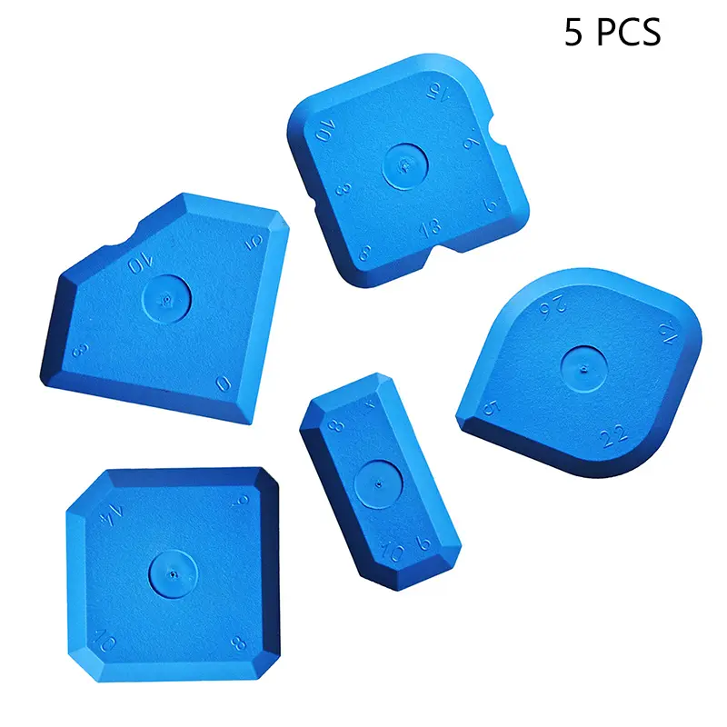 Bộ Dụng Cụ Cạo, 5 Cái, Bộ Grouting, Xẻng Làm Mịn, Chất Tẩy Grout, Chất Làm Đầy Khớp Silicon, Thìa Làm Mịn, Để Làm Sạch Keo Bịt Kín 7