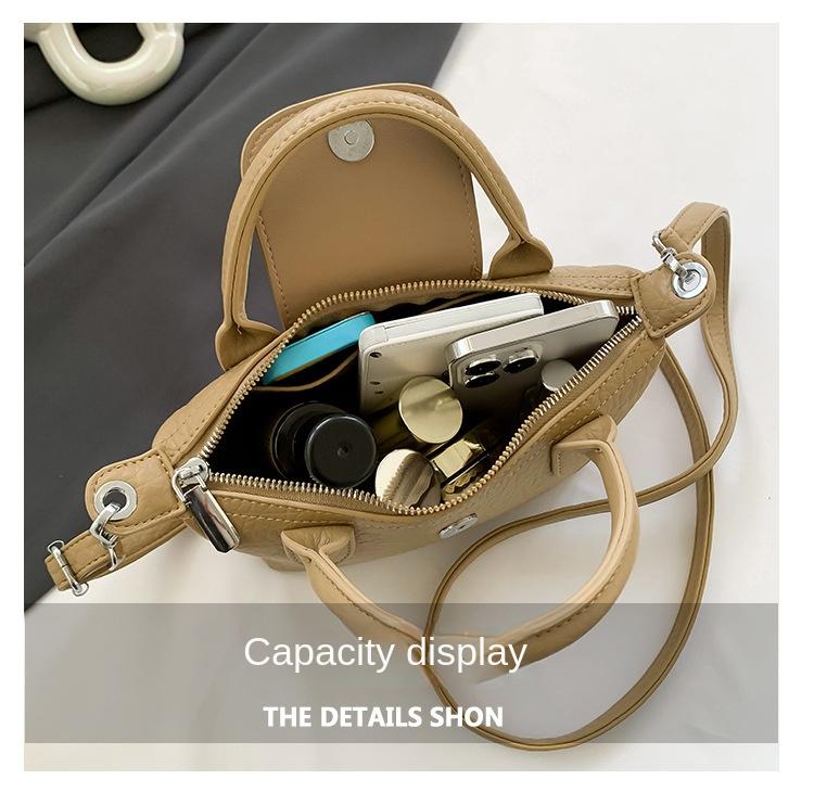 Product Introduction of New Niche Design Crossbody Small Bag Fashion All-Match Handbag Casual Shoulder Bucket Bag Women's Bag 5