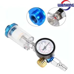 Spray Gun Air Regulator Gauge In-line Water Filter Adapter - W101