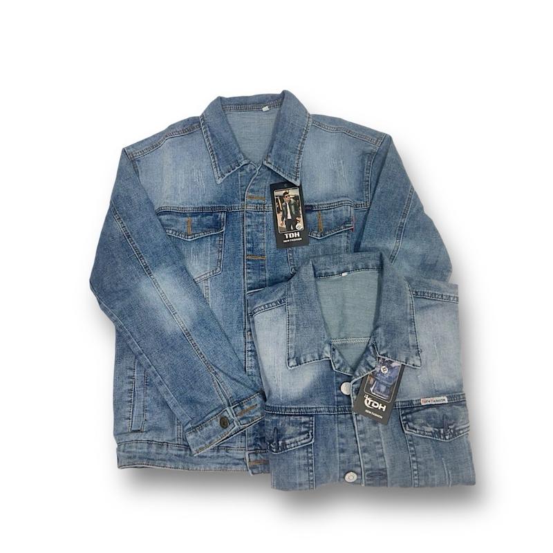 ÁO KHOÁC JEANS NAM Form TO Hàng VNXK CAO CẤP CO GIÃN 4 CHIỀU 75KG - 130KG 6