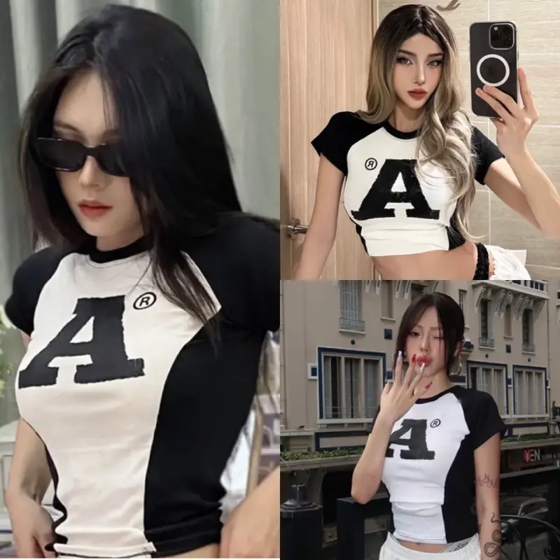 Áo phông tôn dánggg hình chữ Aaa