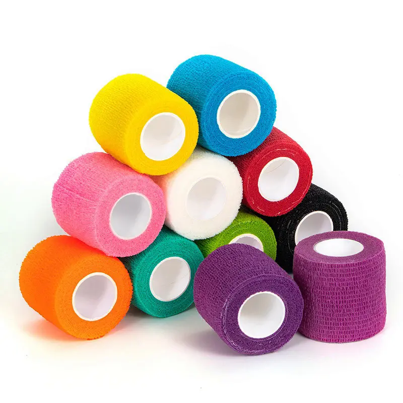 Băng Quấn cổ Đàn Hồi Thể Thao, Bộ 2 Chiếc, Chiều Dài 4.5M, Bảo Vệ Thể Thao, Hỗ Trợ Thể Thao, Tự Dính, Bọc Thú Y, Elastoplast, Thích Hợp Cho Đầu Gối, Ngón Tay, Mắt Cá Chân Và Lòng Bàn Tay băngkeo the