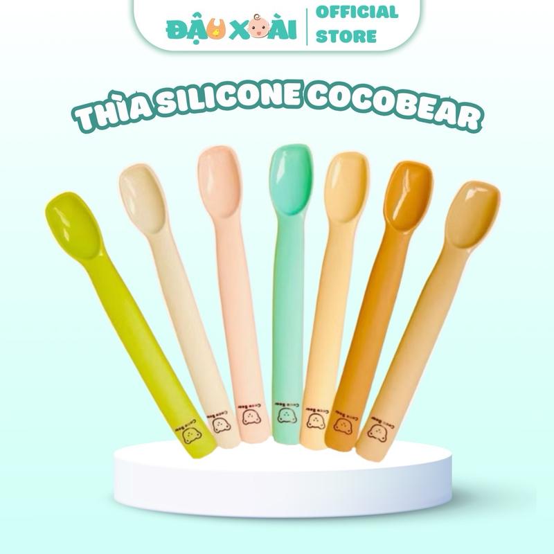 Thìa ăn dặm cho bé Cocobear - Silicone - Mềm mại - Không chứa BPA