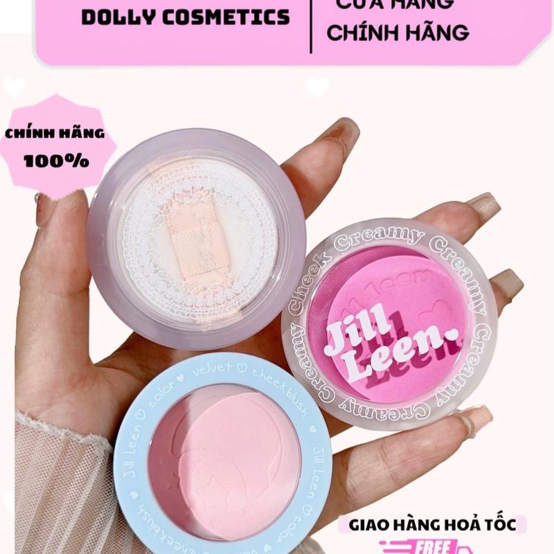[JILL LEEN] Phấn Má Hồng Jill Leen Màu Đào Tự Nhiên Mờ Lấp Lánh Không Thấm Nước,Má Hồng Tím Bền Màu Lâu Trôi Chính Hãng