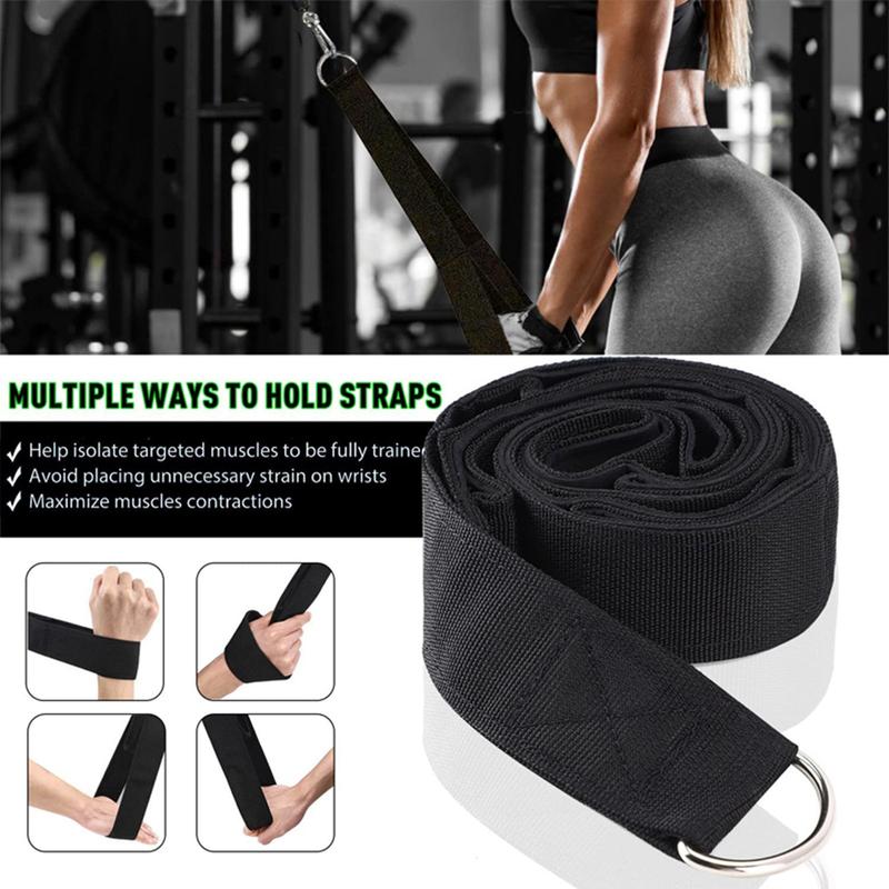 Product Introduction of Muscle Fitness Arm Rope Triceps Pull-down Rope Biceps Training Rope Home Fitness Equipment Accessories 16