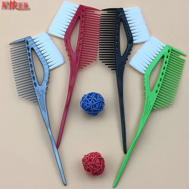 Japanese style hair styling and dyeing tools, oil baking and hair dyeing comb, oil baking, double-sided hot dyeing, white hair brush, inverted film care brush Haircare Heatless