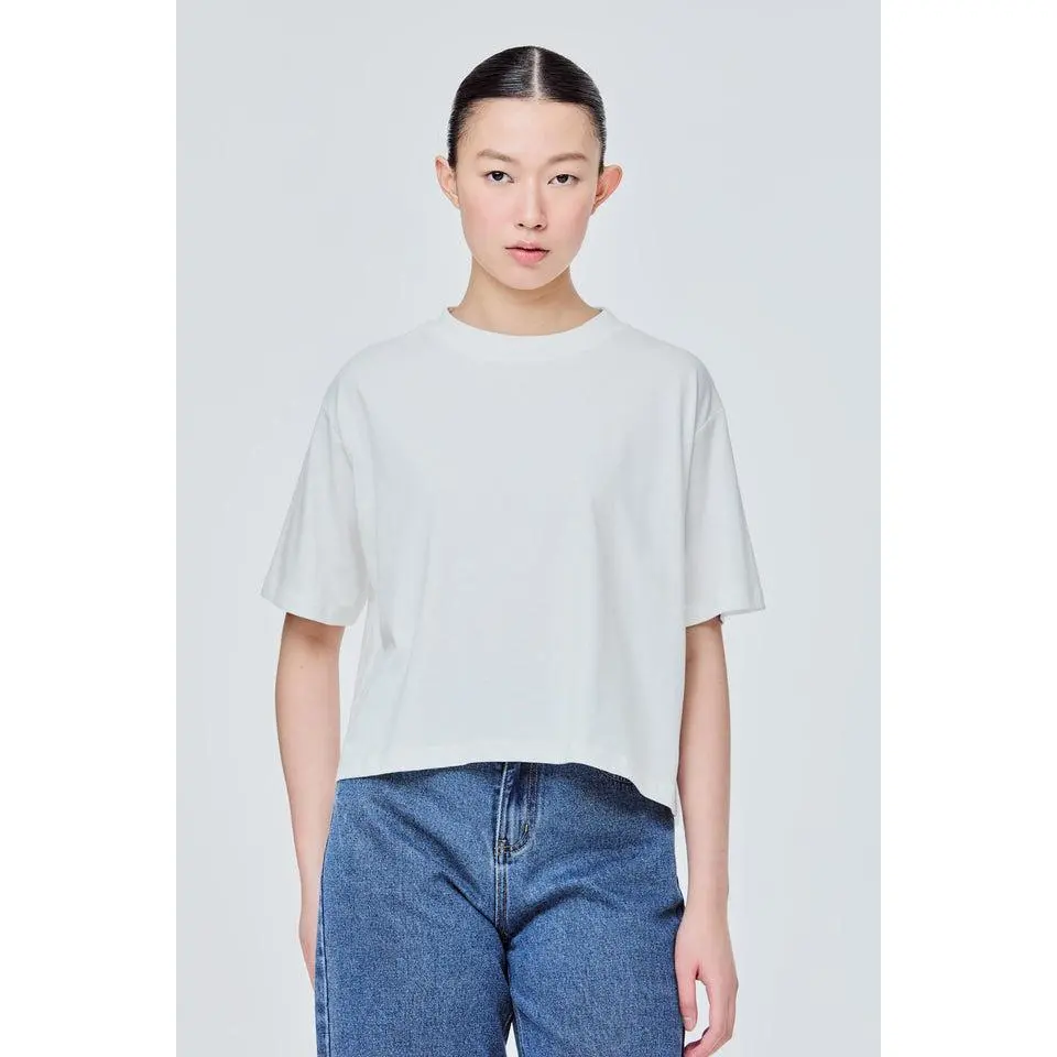 LALU Basic Oversized Crop Top