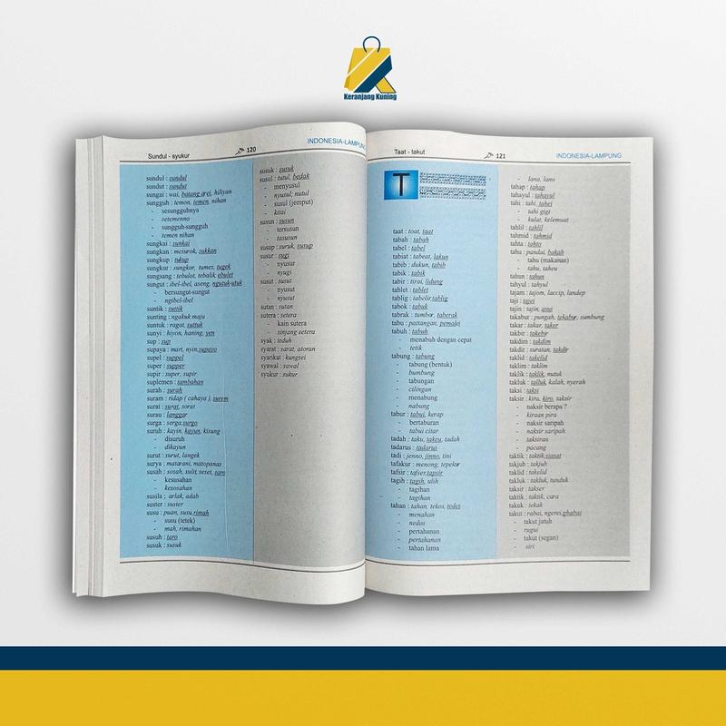 Buku Kamus - Pandai Kamus Bahasa Lampung Indonesia - Lampung  dan Lampung - Indonesia 5