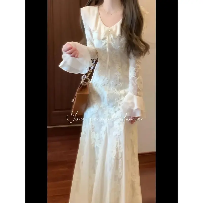 Váy Bó Sát Eo Thiết Kế Thanh Lịch Và Mới, Phong Cách Xã Hội, Tinh Tế, Váy Dài Sang Trọng, Thích Hợp Cho Đầu Thu, Năm 2024 Nữ Dress 1