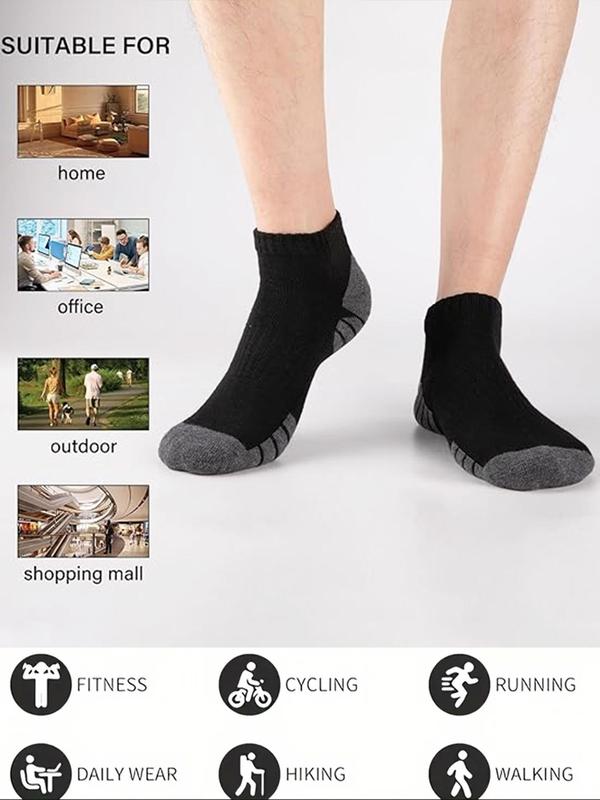 Men's Colorblock Low Cut Socks, Casual Soft Comfy Breathable Socks for Daily Wear, Men's Socks for All Seasons 2