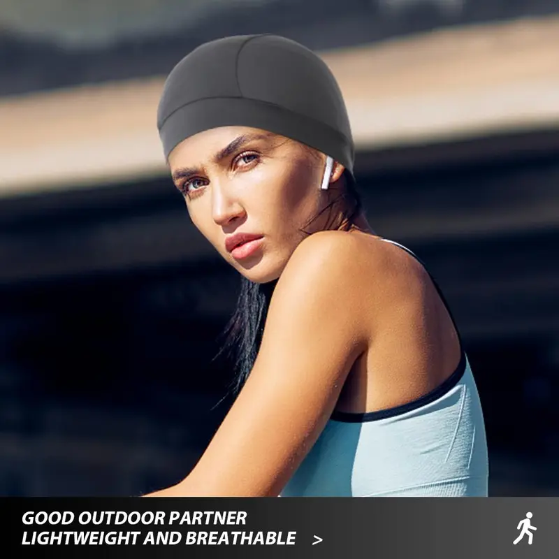 Solid Color Cycling Helmet Liner Cap, Sweat-absorbing Quick Drying Cycling Liner Cap, Multifunctional Elastic Helmet Liner Cap, Breathable Comfortable Cycling Liner Cap for Outdoor Sports Use 7