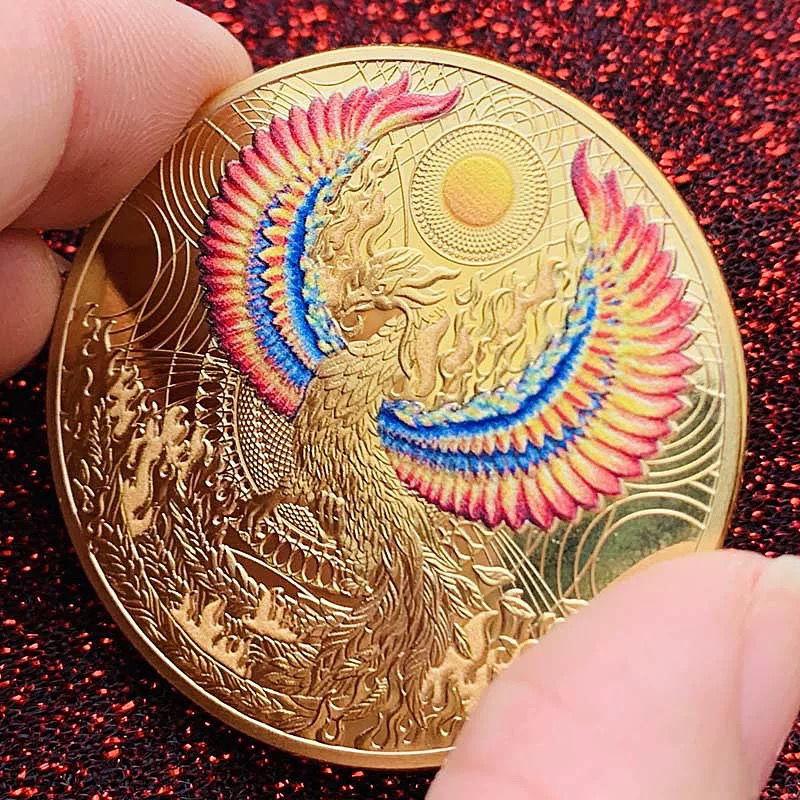 Product Introduction of New Flame Bird Commemorative Coin Zodiac Medal 7
