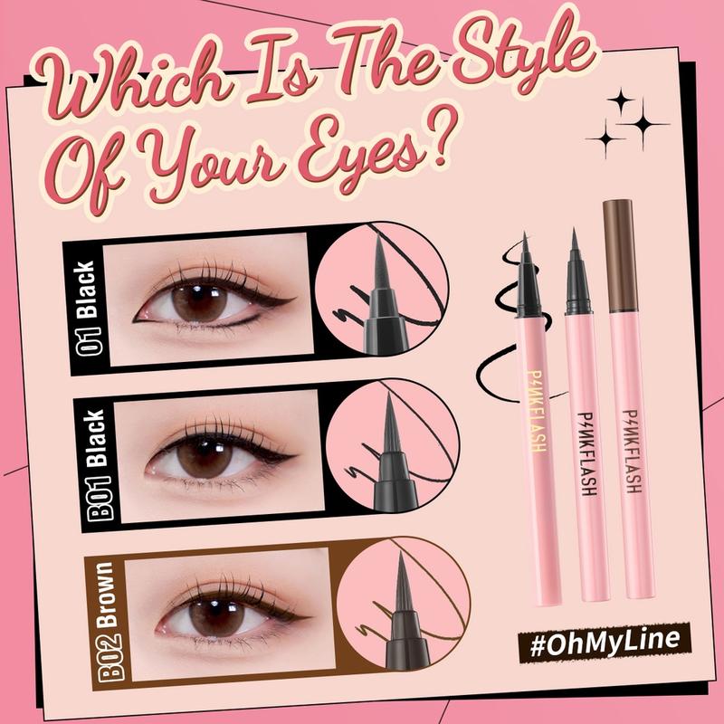 Product Introduction of Pinkflash Mascara + Eyeliner + Auto Eyebrow Set 1