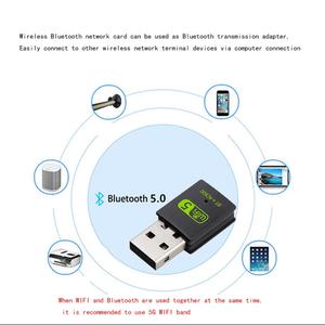 Pemacu Kad Rangkaian Wayarles Dwi Jalur, 600M, Tanpa Pemacu, Penerima Komputer Berkelajuan Tinggi 5G, USB dan Bluetooth 5.0, Wifi Dua Dalam Satu Lan Office